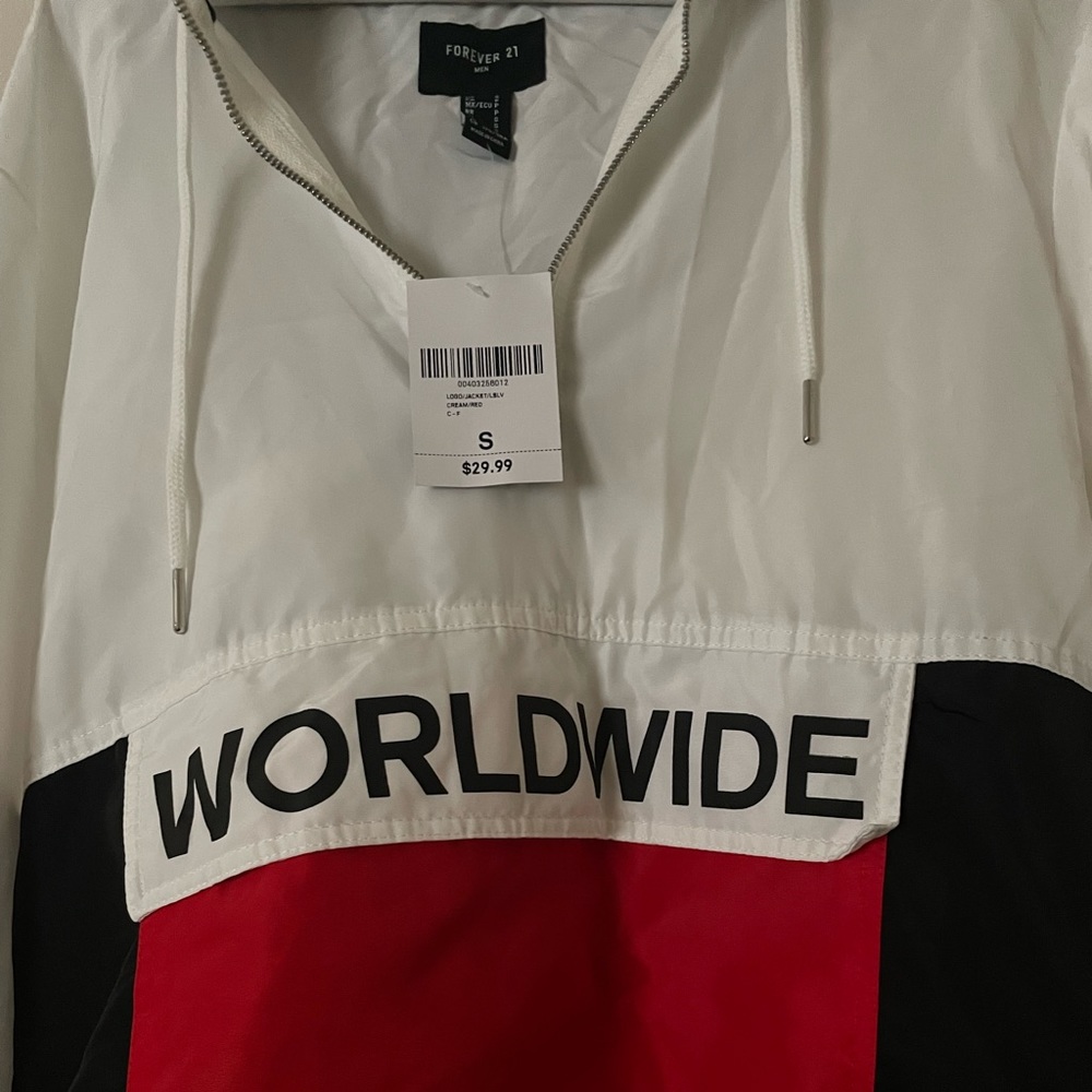 Small, Forever 21 Windbreaker Pullover Jacket